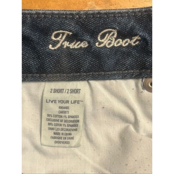 American Eagle Jeans Size 2 Short Blue True Boot Medium Wash S(5804) - Picture 7 of 7